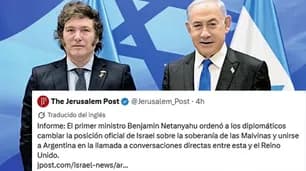 Milei celebró un informe que anticipa el sorpresivo respaldo israelí sobre Malvinas
