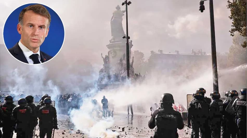 Violentas protestas en Francia contra el gobierno de Macron